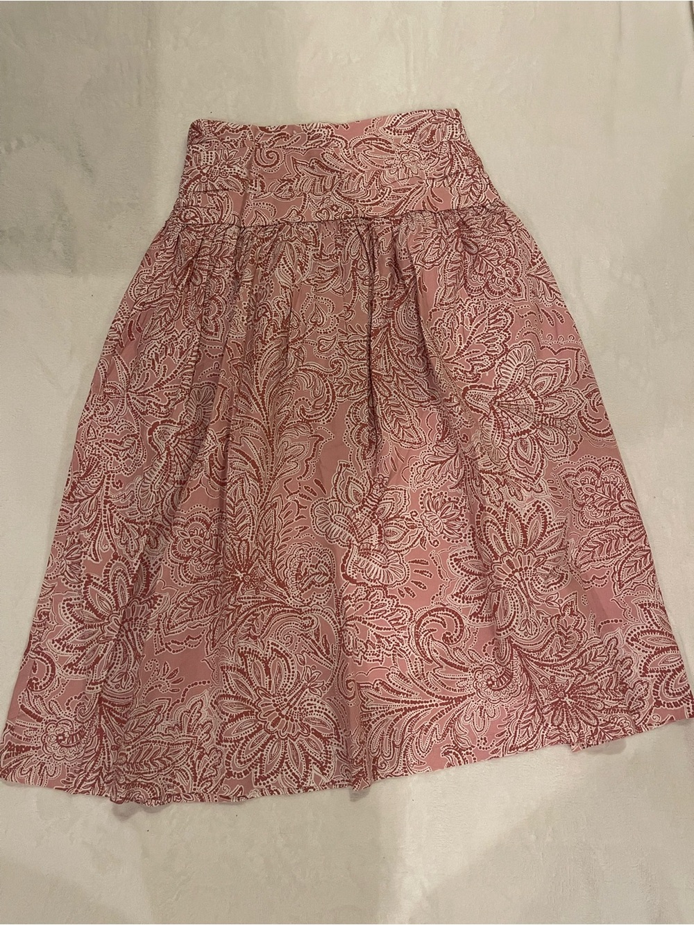 LOFT Pink Floral Skirt